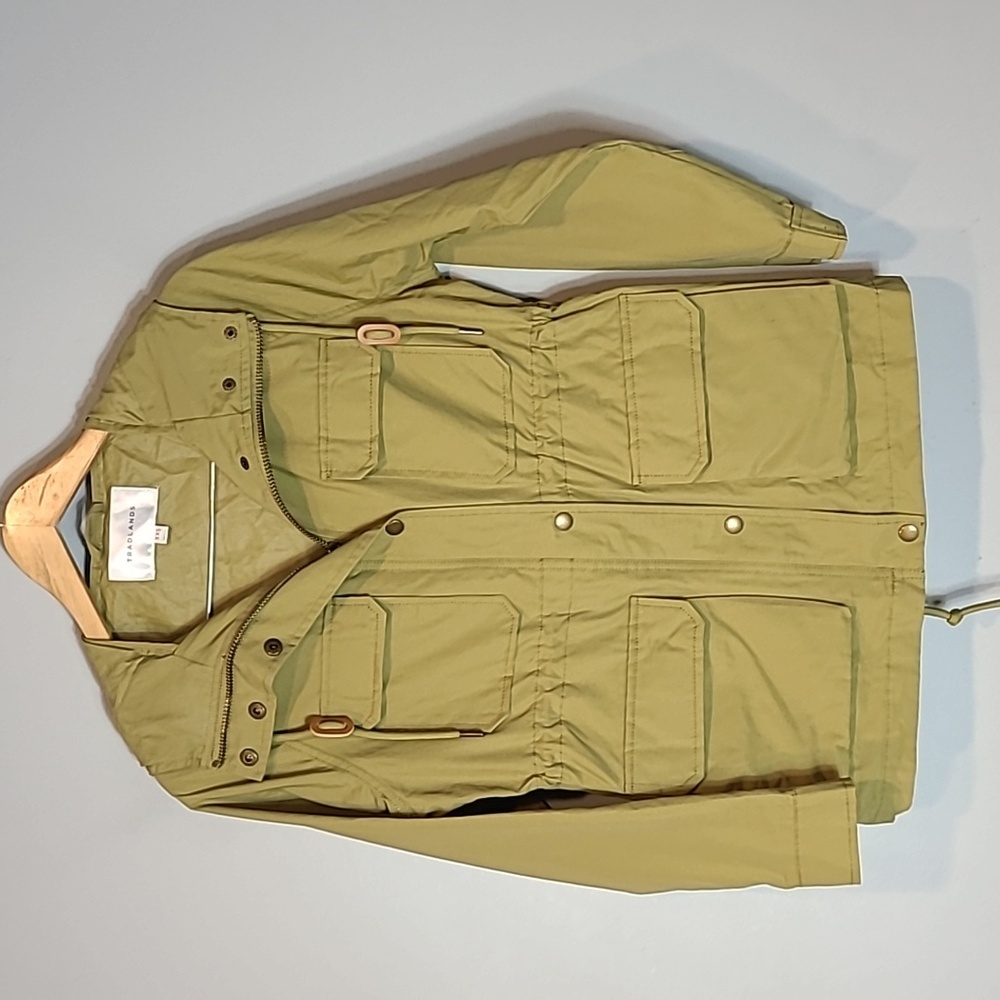 Tradlands Light Army Green jacket Size XXS Utility Cargo Green Hiking Barn Coat
